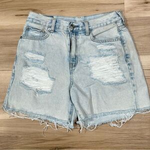 American Eagle Mom Shorts Distressed High Waisted Women’s 2